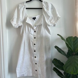 White denim dress